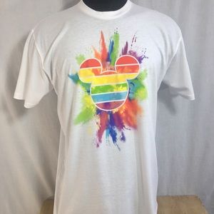 Disney Mickey Mouse Icon Rainbow Shirt LGBT Pride